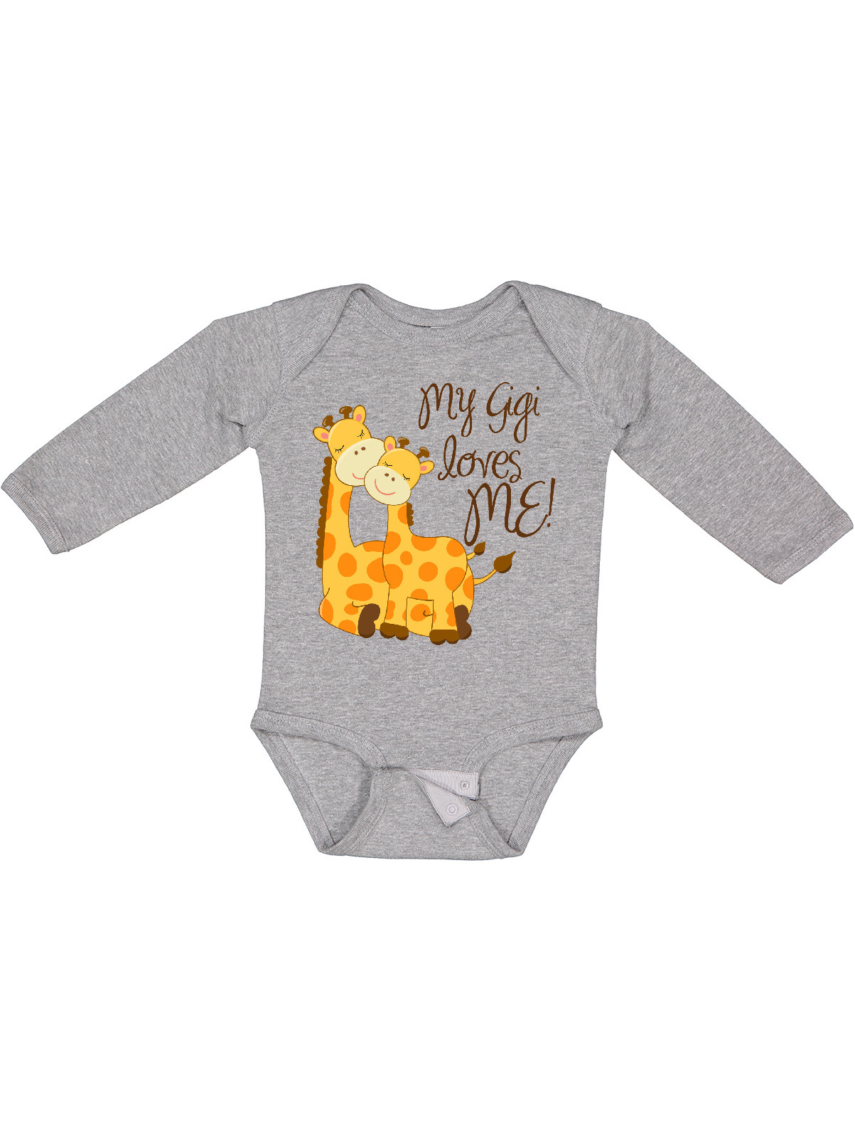 Inktastic My Gigi Loves Me! Boys or Girls Long Sleeve Baby Bodysuit